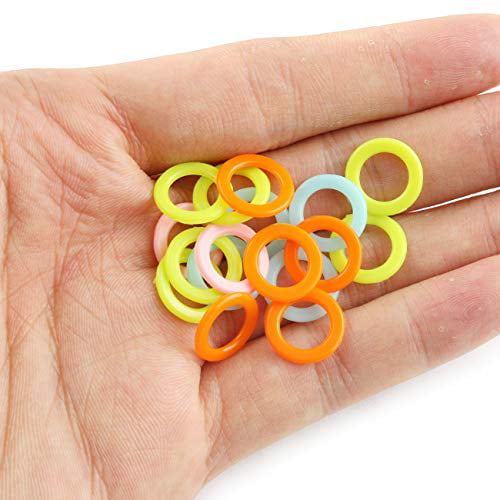 Sewing accessory knitting tool mark circle Locking Stitch Markers Crochet Ring 