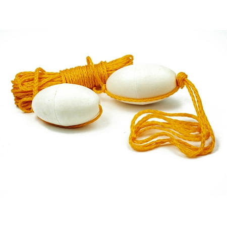 UPC: 0837508000276 | Promar Deluxe Crab Trap Harness Rigging Kit with two 3  X 5  foam floats and 60 ft. rope.