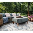 thumbnail image 4 of SAFAVIEH Courtyard Desi Traditional Indoor/Outdoor Area Rug, 5'3" x 7'7", Grey/Navy, 4 of 10