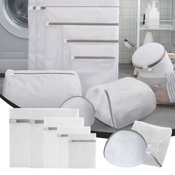 Xihbxyly Bolsa de Lavandería para Sujetadores, Diseño Protector con Cremallera Gruesa, Antideformación, Gran Permeabilidad Al Agua, Ecológica, Ideal para Ropa Interior y Ropa Interior, Lavable a Máqu