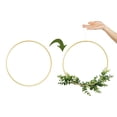 thumbnail image 2 of 12 Pcs ​6 Sizes Gold Dream Catcher Metal Rings Floral Hoops Wreath Macrame Creations Ring for DIY Crafts, 2 of 5