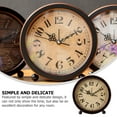 thumbnail image 6 of Mute Clock Tabletop Gold Decor Home Digital Wall Clocks Travel, 6 of 8