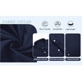 thumbnail image 6 of RICHCOIN Mens Linen Shirts Short Sleeve Button Down Dress Shirts for Men Casual Summer Tops Beach, 6 of 7