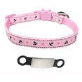 thumbnail image 1 of Personnalisé ID Tag Chat Collier Bell Gravure Sécurité Échappée Petit Chien Nylon Réglable pour Chiot Chatons Collier, 1 of 5