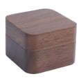 thumbnail image 2 of Caja Para Anillos De Estilo Retro Con Marco De Madera De Nogal Para Joyería De Compromiso Y Boda, Ferias Comerciales, 2 of 7