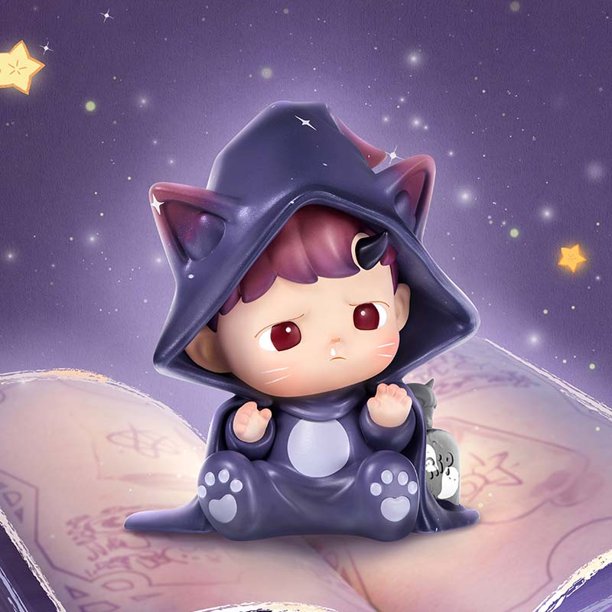 Caja ciega de la serie Fantasy Night de Popmart Haipupu, juguete de moda hecho a mano, adorno de regalo, regalo periférico de anime