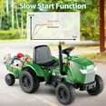 thumbnail image 4 of Gymax 2-in-1 Kids Ride On Tractor 12V Battery Powered Toy Car w/ Remote Control Grayish Green, 4 of 10