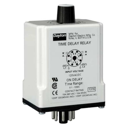 Dayton SinFunTimeDelayRelay  120VAC/DC  8Pins 1EGB4 price history on PriceWatchPro