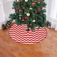 thumbnail image 2 of FMSHPON Chevron Zigzag Striped Xmas Christmas Tree Skirt Stand Mat for Holiday Party Decoration Indoor Outdoor 36 inches, 2 of 3