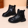 thumbnail image 2 of Toddler Girls Fall Winter Fashion Boots Casual Side Zipper Girls Shoes, 2 of 6