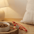 thumbnail image 5 of Gardjoe Hand Woven Red String Pet Collar with Gold Fortune Plate and Paw Pendant for Lucky New Year Cat Small Dog Gift, 5 of 5