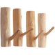 thumbnail image 4 of Ganchos de pared de rama de árbol de madera, ganchos de abrigo de madera montados en la pared, ganchos adhesivos decorativos rústicos, llavero, toallero, paquete de 4 (ancho 2,5 cm-3 cm) Jormftte LRWJ686, 4 of 5