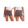 thumbnail image 2 of LMLYSoH Women's Striped Mini Shorts Summer Low Rise Fold Over Waist Micro Shorts, 2 of 8