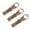Khaki, variant on 3PC Water Bottle Webbing Buckle 5.3x1.0 Inch Nylon Strap Clip for Outdoor Hiking Camping Mountaineering