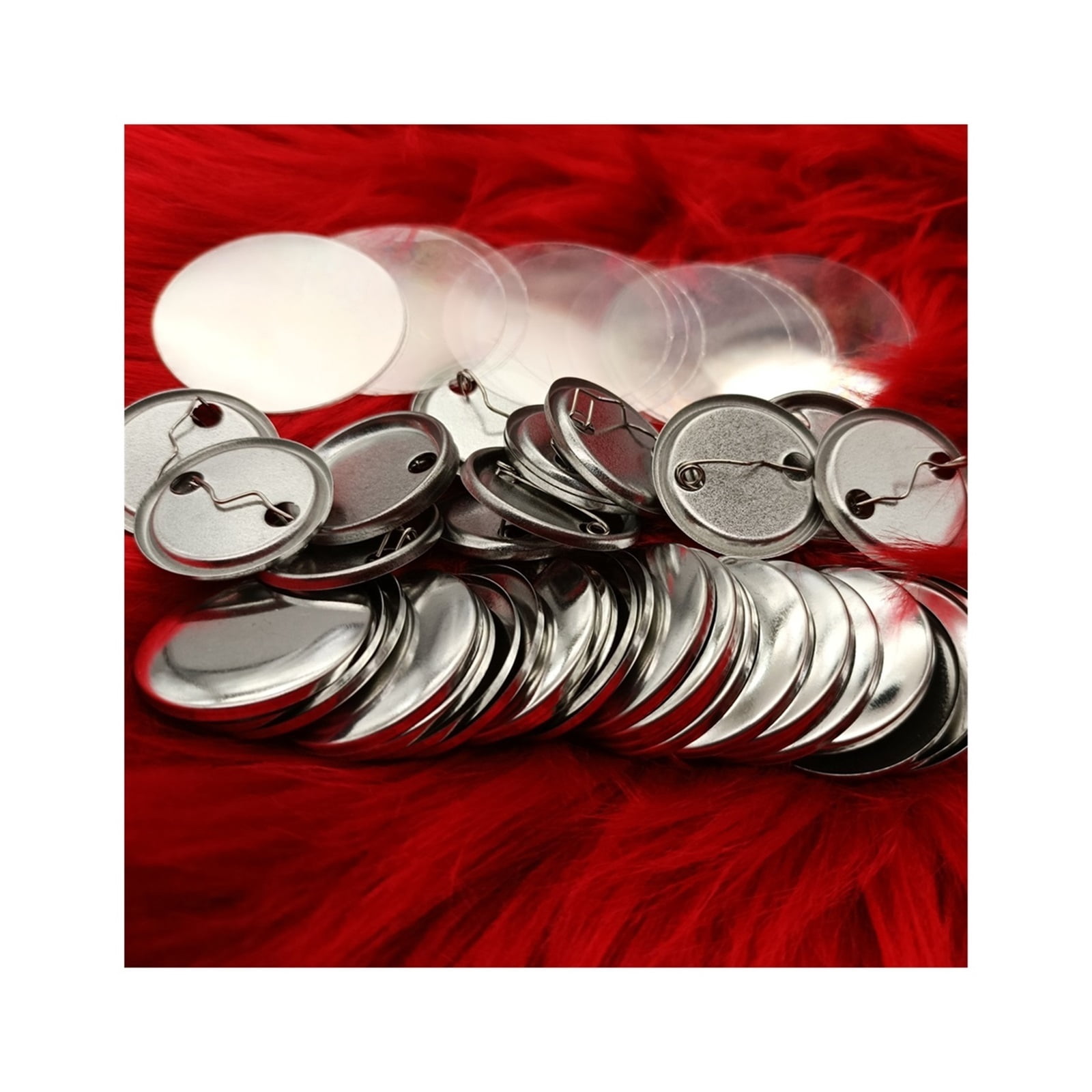 200Pcs Blank Bad Pin Button Maker Parts Material Supplies 25-58MM DIY Button Maker Making Punch Press Machine Material Part