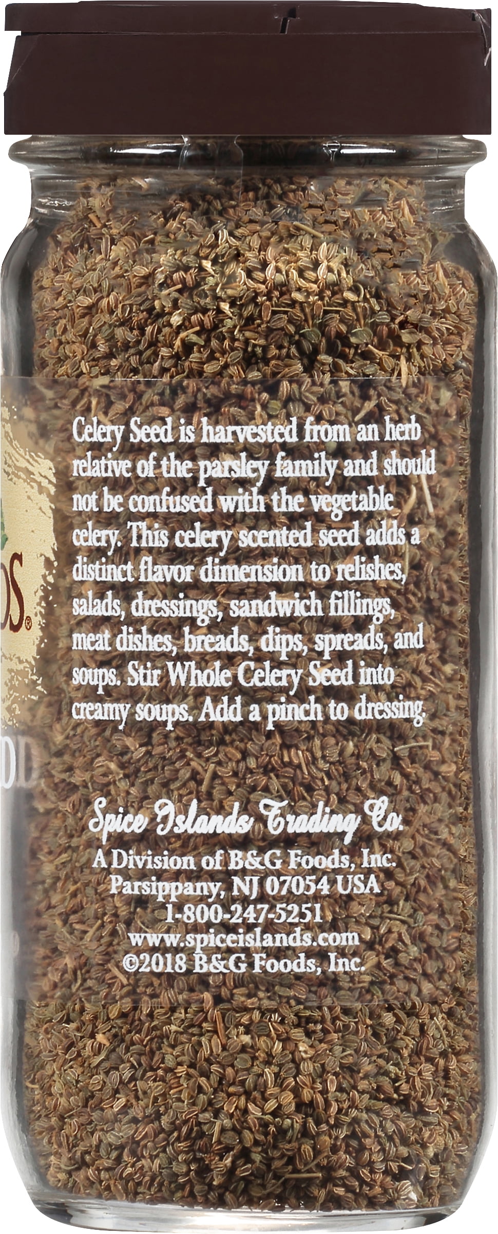 (3 pack) Spice Islands Whole Celery Seed, Kosher, 2.2 oz