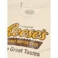 thumbnail image 2 of Tee Luv Reese's Peanut Butter Cups Two Great Tastes Vintage Candy Cream T-Shirt (Men's) (XL), 2 of 4