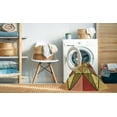 thumbnail image 2 of Ahgly Company Machine Washable Indoor Round Transitional Yellow Area Rugs, 3' Round, 2 of 7