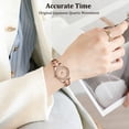 thumbnail image 6 of Watch for Woman Minimalist Diamond-Accented Watch with Quartz Movement, Waterproof Watch with Stainless Steel Strap for Woman Perfect Gift, 6 of 7