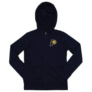 Men's Indiana Pacers Fanatics Branded Gray/Navy Arctic Colorblock Pullover  Hoodie
