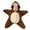 Brown, variant on Dakiuu Cartoon Animal Character Star Shape Baby Newborn Swaddle Sack Zipper Wearable Sleep Blanket for Infant Boys Girls Photo Prop 0‑3 Months