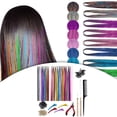 thumbnail image 1 of Extensiones de cabello Tinsel Glitter Colcomx de 120cm Oropel de extensión de cabello, 1 of 8