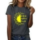 thumbnail image 1 of Gibobby Blusa Casual de Mujer Camiseta verano girasol para mujer, blusa holgada talla grande, camisetas casuales gráficas manga corta para chica(Gris oscuro,XL), 1 of 5