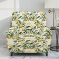 thumbnail image 2 of FOR U DESIGNS Lemon Floral Pattern Recliner Chair Covers Stretch Lazy Boy Recliner Covers Protector with Armrest, Reusable Reclining Slipcovers with Storage Pockets, 2 of 8