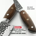thumbnail image 5 of KONOLL Meat Cleaver 7 inch Forged Hammered Kitchen Knife German High Carbon Steel Chinese Knife Butcher knives Vegetable Cutting Knife with solid wood Handle, 5 of 5
