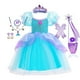 thumbnail image 2 of Vestido de sirena pequeña para niños y niñas, disfraz de princesa para Halloween, Cosplay, ropa de cumpleaños para niños, fiesta de carnaval, regalo, disfraz 2023 Fivean unisex, 2 of 2