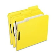 Esselte Corporation  Folders With Embossed Fasteners - Yellow