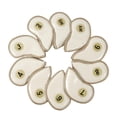 thumbnail image 4 of 10x Fundas de hierro para palos de golf Resistentes a los arañazos Cuero de PU Resistente al agua Cubiertas de hierro con estilo Envoltura de, 4 of 8