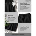 thumbnail image 5 of Men's & Big Men's Stretch Shorts with Active Waistband,9" Inseam,4 Pockets，Sizes 30-42, 5 of 7