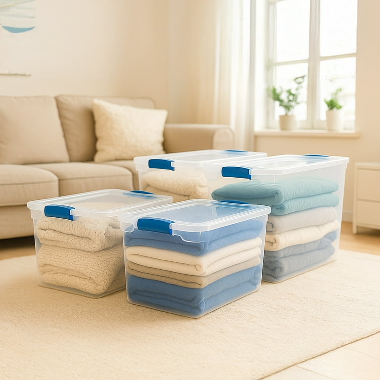omimimimi COOTIE Storage Container 2個 Homz 112 Quart Storage Container 2 Pck w/ 66 Quart Storage