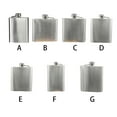 thumbnail image 3 of Toystoory Petaca de bolsillo de acero inoxidable Whisky Licor Vino Pot Flagon Camping Barra de herramientas TYPE3 8 oz, 3 of 6