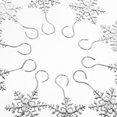 thumbnail image 6 of FUEENIRVA 10Pcs Golden Stainless Steel Christmas Stocking Holders Snowflake Design for Fireplace and Mantel, 6 of 8
