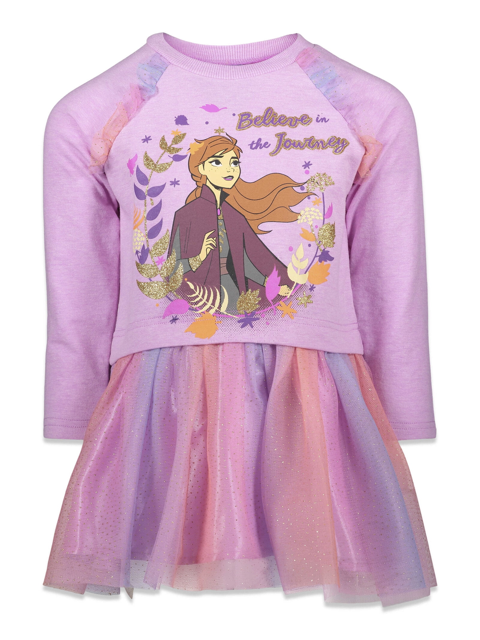 Disney Frozen Princess Anna Toddler Girls Dress Multicolored 2T