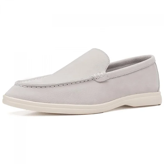 Suede Loafers for Men Slip-On Casual Dress Shoes Lightweight Walking Moccasins with Comfort Sole