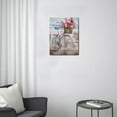thumbnail image 3 of Beach Bicycle Decor Rustic Bike & Flower Pictures on Canvas, 12x16 inch, Coastal Beach Wall Art for Bathroom, Bedroom, Living Room, 3 of 7