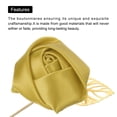 thumbnail image 4 of 6 Pcs Ramilletes de Rosa Unique Bargains Dorado Ceremonia de Boda Aniversario Cena Formal, 4 of 5