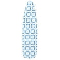 thumbnail image 4 of Household Essentials Arched T-Leg Ironing Board, Steel Top and Strong Metal Frame, Heat-Resistant Cotton Cover with Fiber Padding, Silver Frame, Blue Geometric Pattern with Matching Feet, 4 of 4