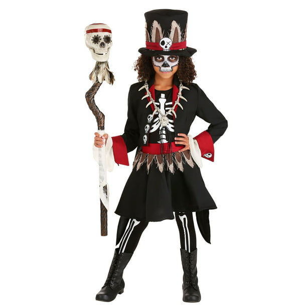Girl's Voodoo Skeleton Costume - Walmart.com - Walmart.com