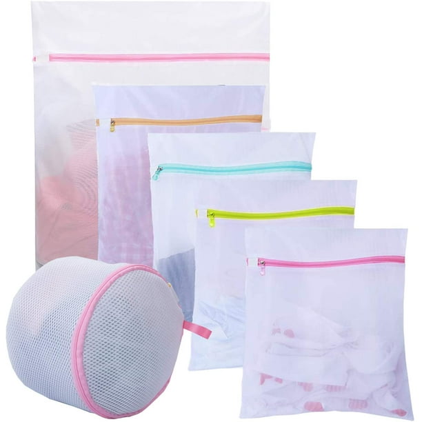 Mesh Laundry Bags for Delicates with Premium Zipper, Lingerie Bags for  Laundry, Travel Storage Organize Bag, Clothing Washing Bags for Blouse,  Hosiery, Stocking, Underwear, Bra (6Packs) 