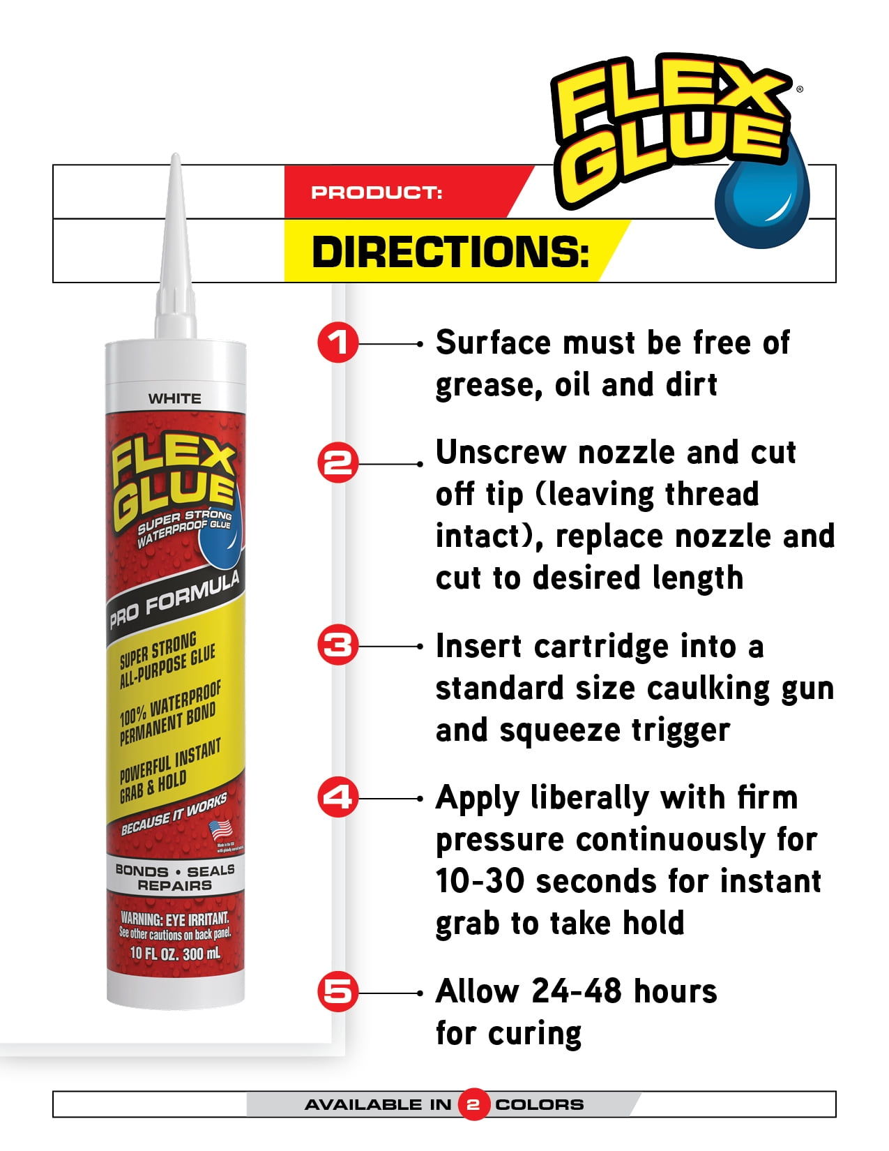 Flex Glue Blanc 6 oz
