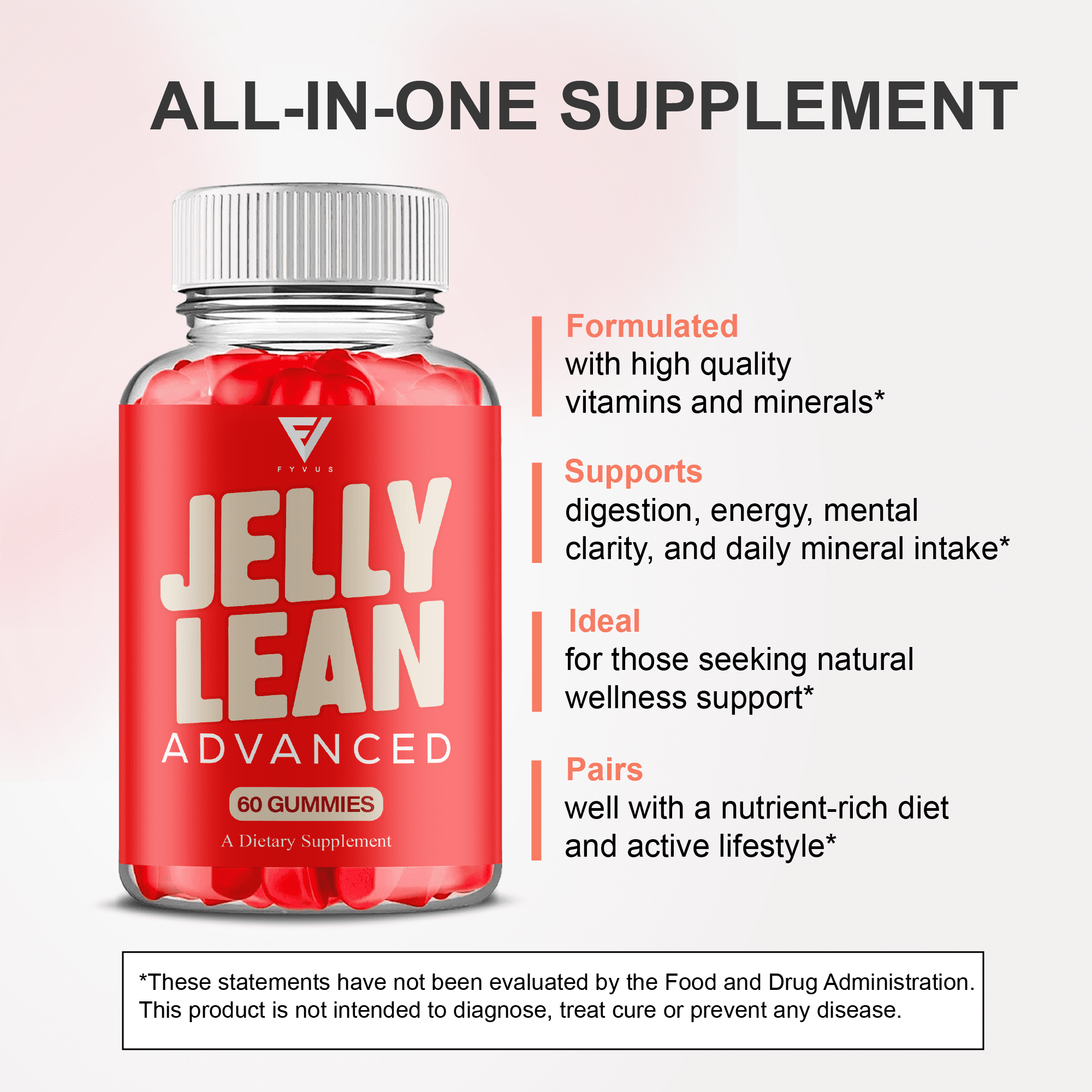 (2 Pack) Jelly Lean Gummies, Jelly Lean Weight Management Gummy (120 Gummies)