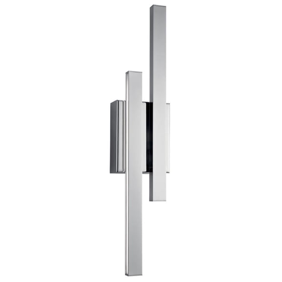 83702 Elan Lighting Idril - 22.25 Inch 17W 2 LED Wall Sconce-Chrome Finish