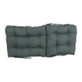 thumbnail image 2 of 18-inch by 38-inch Solid Twill Tufted Chair Cushion Grey-Color, 2 of 2