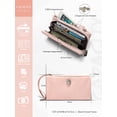 thumbnail image 4 of Punplita Women Wallet Leather Long Wallets for Women with Zipper and Card Holder, 4 of 8