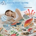 thumbnail image 3 of Colorful Mushroom Cooling Blanket,Lightweight Breathable Summer Throw Blanket with Double Sided Cold Effect,Spring Floral Summer Botanical Rustic Picnic Blankets Bed Sheet for Hot Sleepers 50"x60", 3 of 8