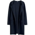thumbnail image 1 of ANRABESS Cardigan en Tricot à devant Ouvert pour Femmes, Manches Longues, Col à Revers, Décontracté, Uni, Élégant, Veste Chandail, 1 of 9